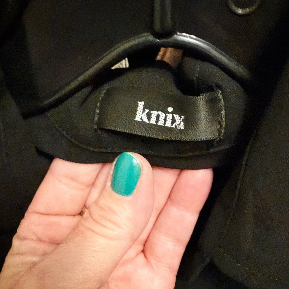 Knix Papaya Oversized Sheer Black Chiffon Button Down Shirt - Picture 5 of 6